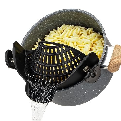 Clip on Strainer Colander Silicone for Pasta Strainer