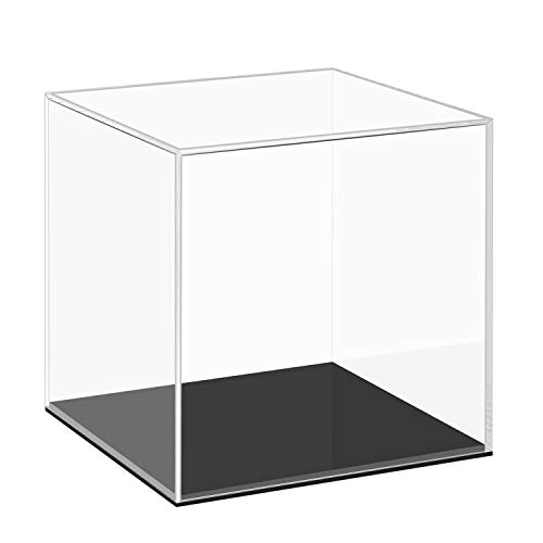 Cliselda Fully Assembled Acrylic Display Case with Black Base