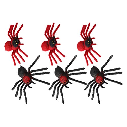 Clispeed 6 PCS Spider Toys for Halloween