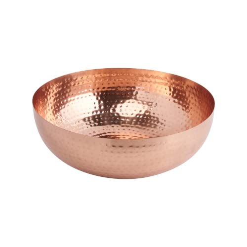 Co-Op Round Hammered Metal Bowl