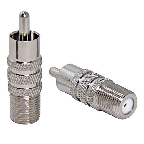 Coax to RCA Adapter, 2-Pack