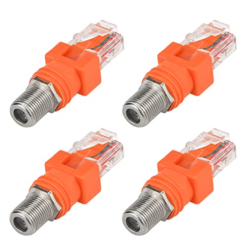 Coaxial to Ethernet Adapter, 4 Pack Converter for Line Tester