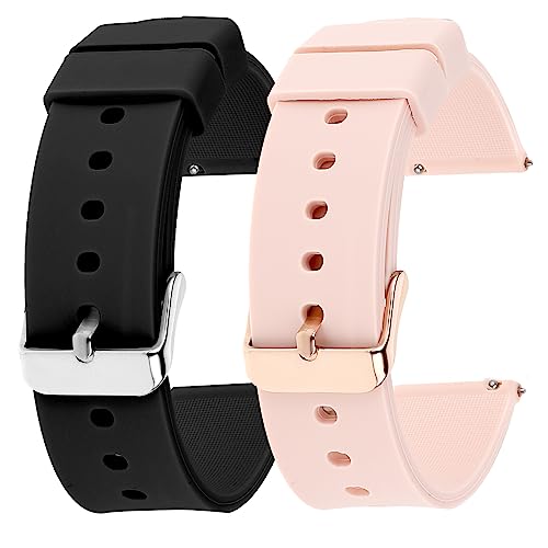 cobee 2 Pcs Silicone Watch Bands