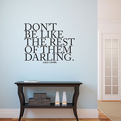 Coco Chanel Inspirational Quote Wall Art Decal
