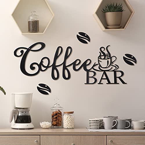 Coffee Bar Sign Rustic Coffee Hanging Décor