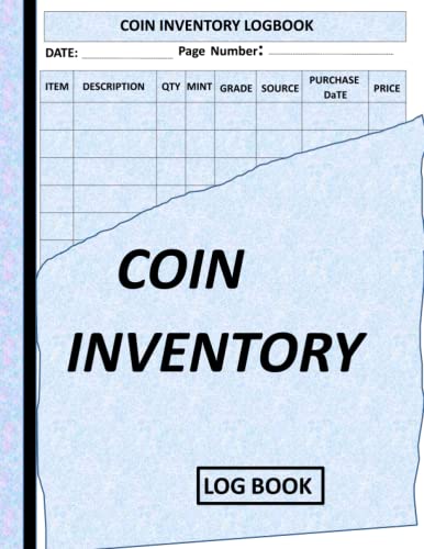 Coin Inventory Logbook for Organizing and Tracking Coin Collection