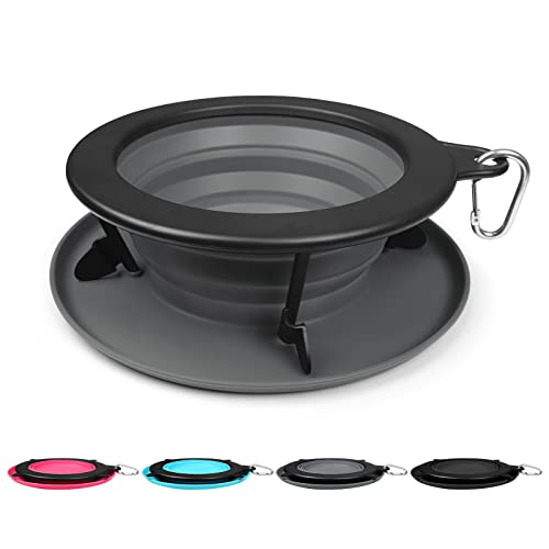 Collapsible Dog Bowl with Stand for Travel
