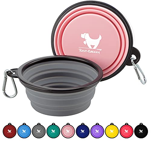 Collapsible Dog Bowls for Travel - 2-Pack