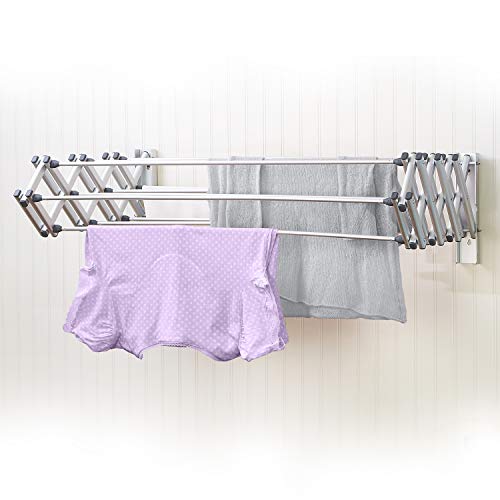 Collapsible Wall Mounted Clothes Drying Rack