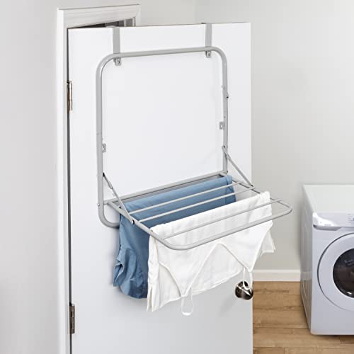 Collapsible Wall-Mounted Clothes Drying Rack - Space-Saving and Efficient