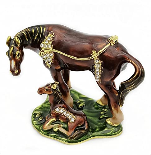 Collectible Horse Jewelry Box with Crystals