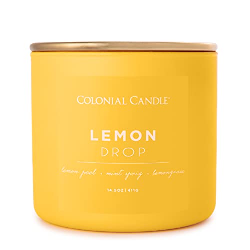 Colonial Candle Lemon Drop Scented Jar Candle