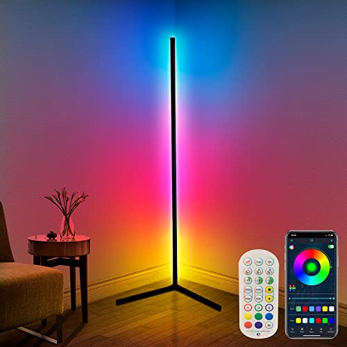 Color Changing LED Floor Lamp with Music Sync
