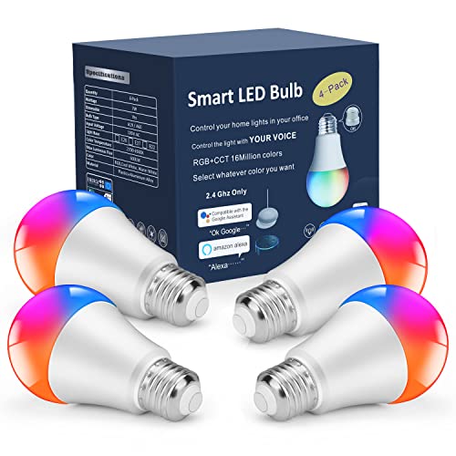 Color Changing Smart Light Bulbs with Alexa and Google Assistant