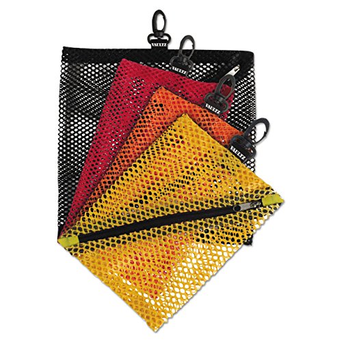 Color-coded Mesh Zipper Bags for Organizing