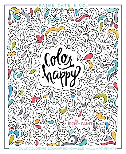 Color Happy: Adult Coloring Book of Wall Art Prints