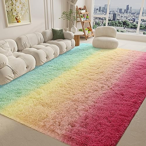Colorful Area Rugs Fluffy Carpets