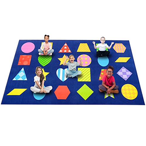 Colorful Classroom Rug for 24 Seats