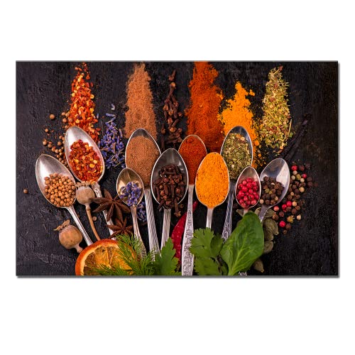 Colorful Cooking Spices Canvas Art