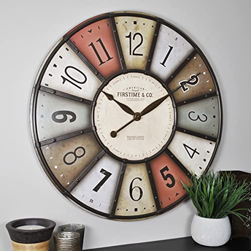 Colorful Farmhouse Wall Clock