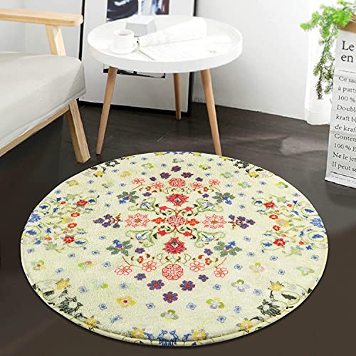 Colorful Floral Rug for Cozy Living Spaces