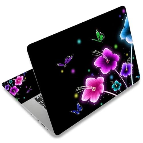 Colorful Flowers Laptop Skin Sticker