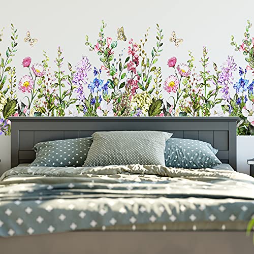Colorful Flowers Wall Stickers