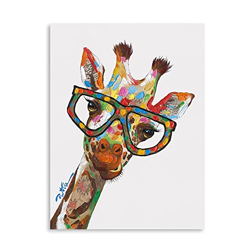 Colorful Giraffe Wall Art