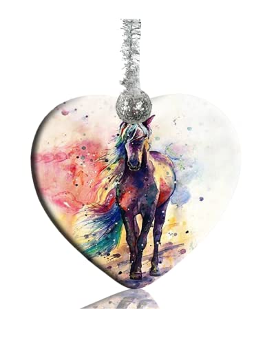 Colorful Horse Ceramic Ornament