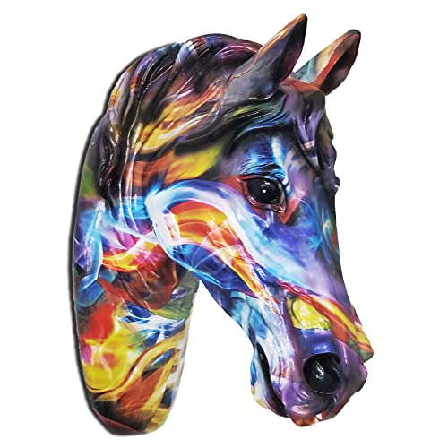 Colorful Horse Head Wall Decor