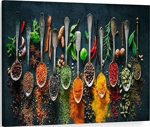 Colorful Kitchen Canvas Wall Art