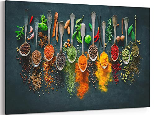 Colorful Kitchen Canvas Wall Art