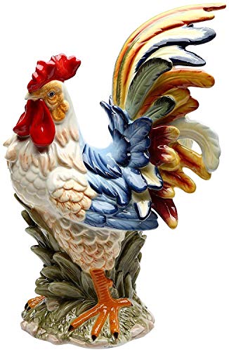 Colorful Rooster Figurine