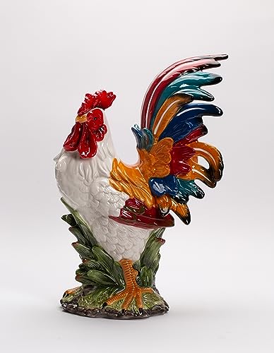 Colorful Tuscany Rooster Figurine