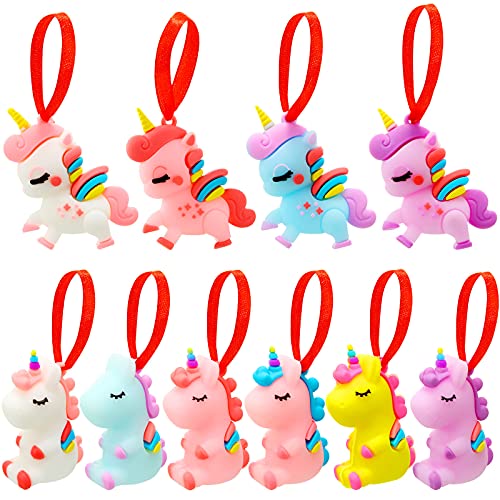 Colorful Unicorn Christmas Ornaments
