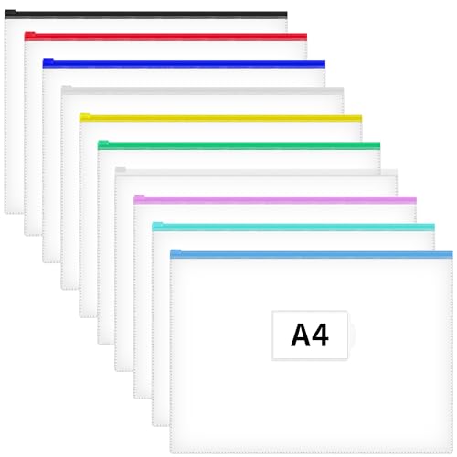 Colorful Zip Envelopes for Office and School Supplies