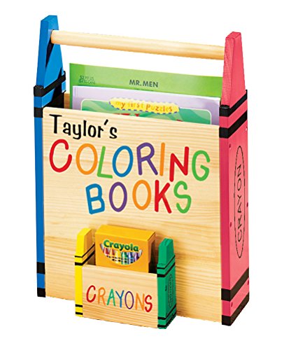 Coloring Book Organizer with Crayon Storage