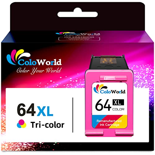 ColoWorld Remanufactured Ink Cartridge for HP 64XL