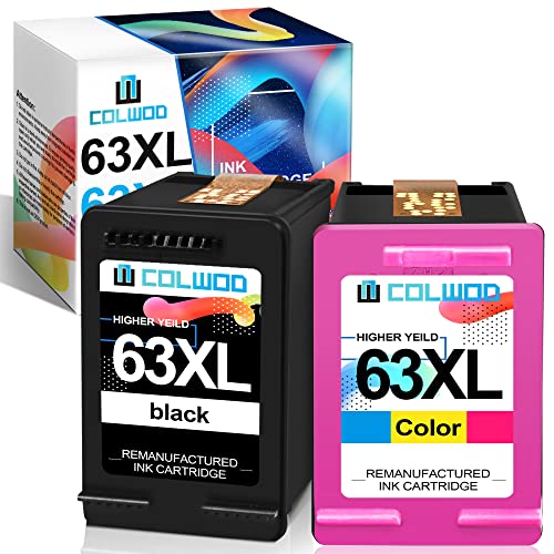 COLWOD High-Yield 63XL Ink Cartridge Replacement