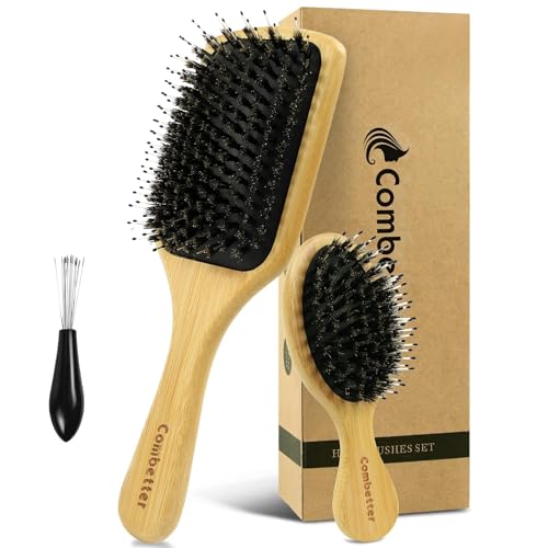 Combetter Boar Bristle Hair Brush Set
