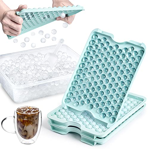 Combler Mini Ice Cube Tray with Lid and Bin