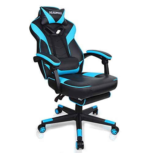 Comfortable Gaming Chair with Footrest - HEADMALL Gaming Chair for Adults