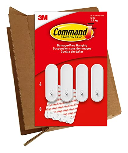 Command Shower Caddy with Water Resistant Command Strips, Easy to Open  Packaging 