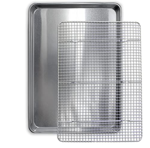 Commercial Quality Cookie Sheet and Rack Set