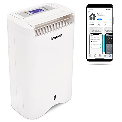 Compact 19-Pint Desiccant Home Dehumidifier with WIFI