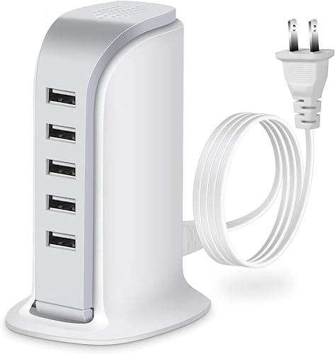 Compact 5-Port USB Hub for Easy Device Charging