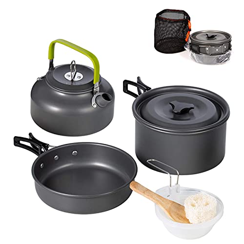 Compact Aluminum Outdoor Cookware Set