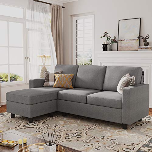 Compact and Comfortable Convertible Sectional Sofa