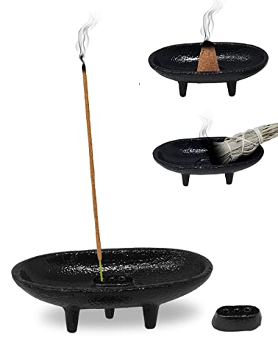 Compact and Versatile Cast Iron Incense Burner