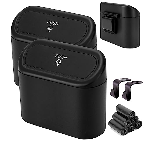 Compact Car Trash Can with Lid